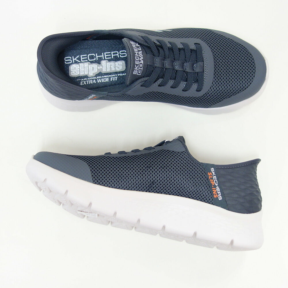 スケッチャーズSKECHERSGOWALKFLEX-ハンズアップ216324WWGRYグレー（メンズ）メッシュ人工繊維エクストラワイドフィット(5E相当)スニーカーハンズフリー「靴」