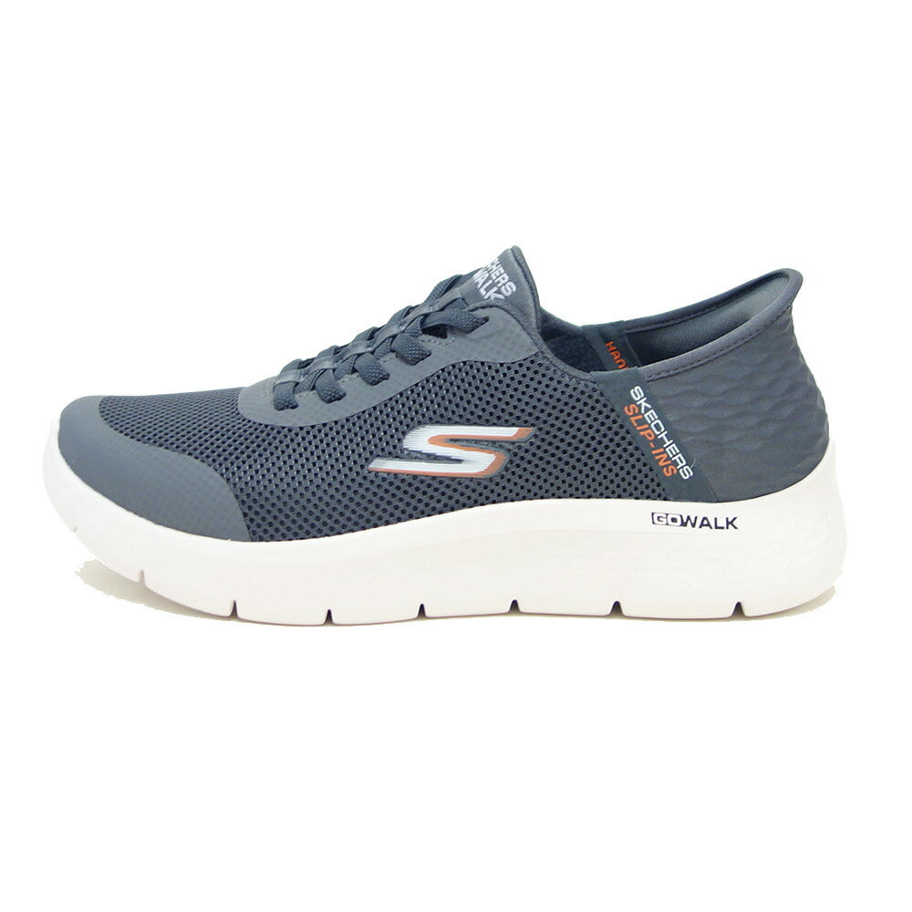 スケッチャーズ SKECHERS GO WALK FLEX - ハンズ アップ 216324WW GRY グレー （メンズ）メッシュ 人工繊維 エクストラワイドフィット(5E相当) スニーカー ハンズフリー  「靴」