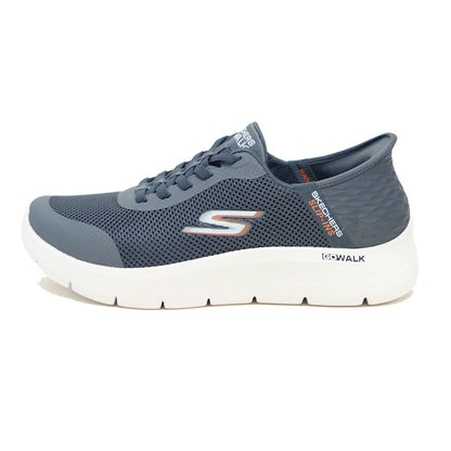 スケッチャーズ SKECHERS GO WALK FLEX - ハンズ アップ 216324WW GRY グレー （メンズ）メッシュ 人工繊維 エクストラワイドフィット(5E相当) スニーカー ハンズフリー  「靴」