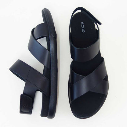 エコーECCOSAMARAWOMEN'SSANDALブラック22010301001（レディース）フラットコンフォートサンダル快適な履き心地のレザーシューズコンフォートシューズ「靴」