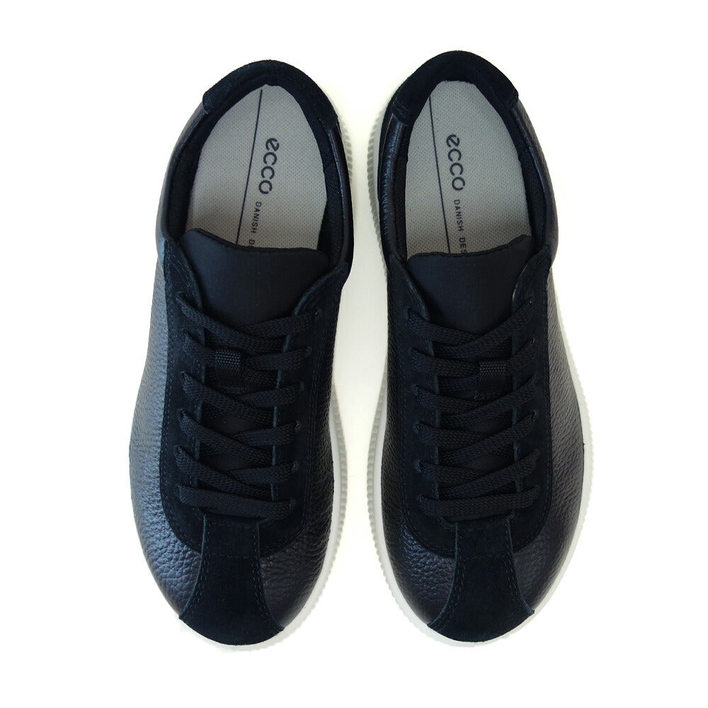 エコー ECCO SOFT ZERO LACE UP LEA MEN'S SNEAKER ブラック