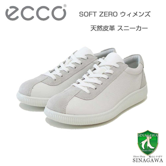 エコーECCOSOFTZEROLACEUPLEAWOMEN'SSNEAKERホワイト22025352292（レディース）快適な履き心地のレザースニーカーレースアップウォーキングシューズ旅行「靴」