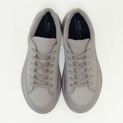 エコーECCOSOFTZEROWOMEN'SSNEAKERSグレー22028355294（レディース）防水快適な履き心地レザースニーカーレースアップウォーキングシューズ旅行「靴」