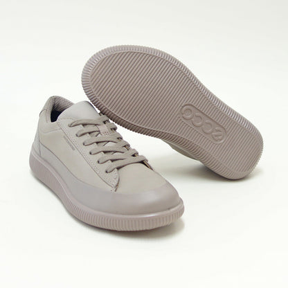 エコーECCOSOFTZEROWOMEN'SSNEAKERSグレー22028355294（レディース）防水快適な履き心地レザースニーカーレースアップウォーキングシューズ旅行「靴」