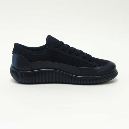エコーECCOSOFTZEROWOMEN'SSNEAKERSブラック22028351052（レディース）防水快適な履き心地レザースニーカーレースアップウォーキングシューズ旅行「靴」