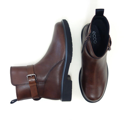 エコーECCO22201301667ブラウン（レディース）防水仕様METROPOLEAMSTERDAMLEATHERJODHPURBOOTS上質天然皮革のジョッパーブーツ「靴」