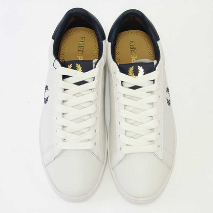 FRED PERRY フレッドペリー  B 2333 254（ユニセックス）SPENCER LEATHER （スペンサー レザー） カラー：Porcelain 天然皮革のローカットスニーカー  「靴」