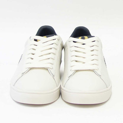 FRED PERRY フレッドペリー  B 2333 254（ユニセックス）SPENCER LEATHER （スペンサー レザー） カラー：Porcelain 天然皮革のローカットスニーカー  「靴」