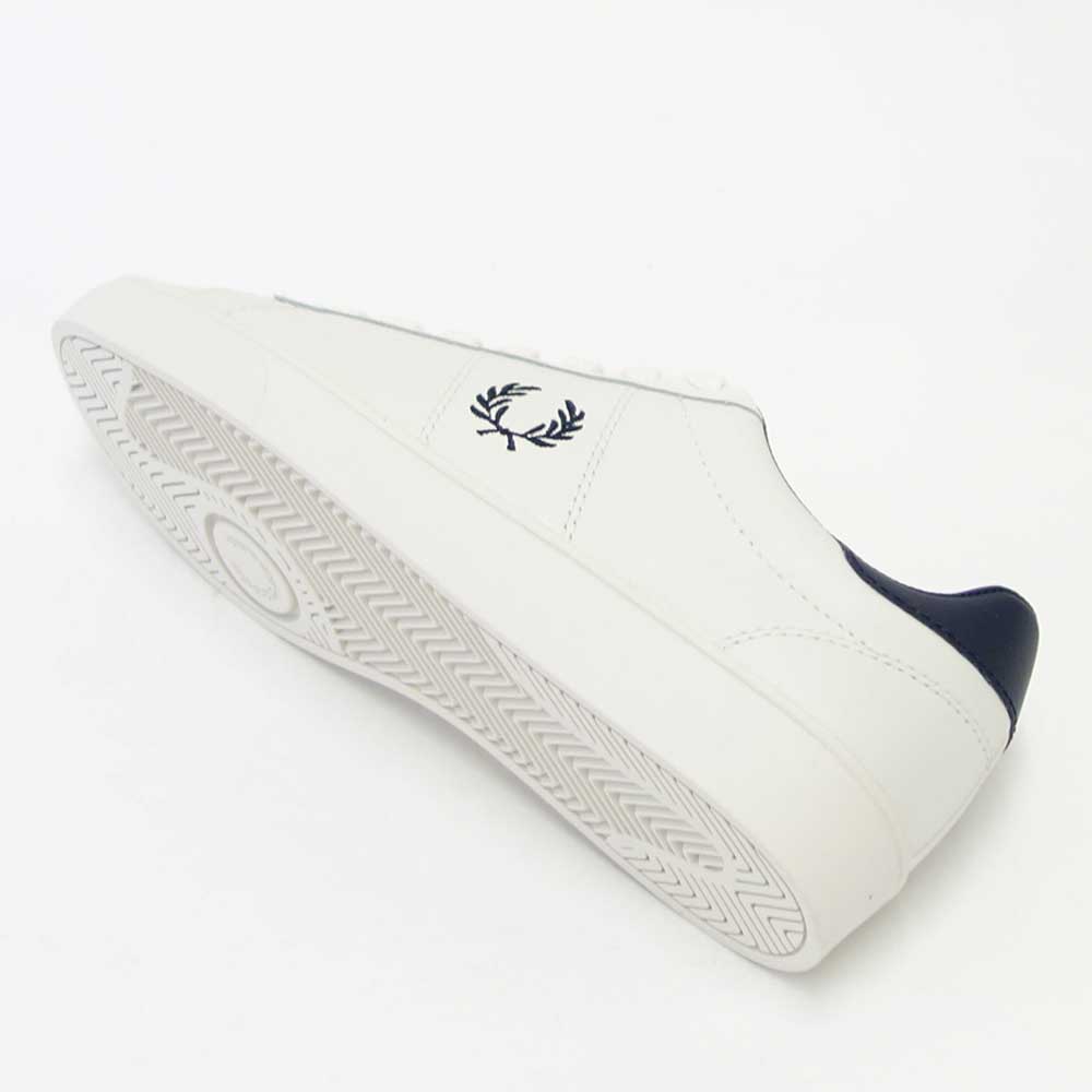 FRED PERRY フレッドペリー  B 2333 254（ユニセックス）SPENCER LEATHER （スペンサー レザー） カラー：Porcelain 天然皮革のローカットスニーカー  「靴」