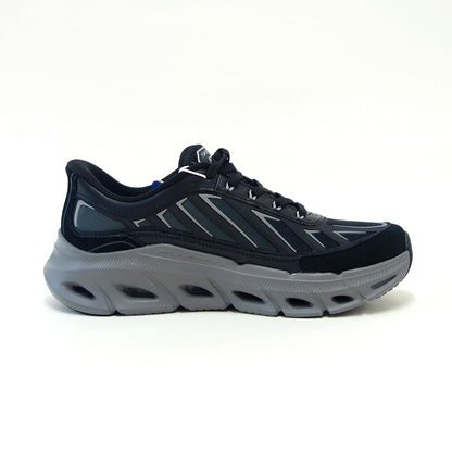 スケッチャーズSKECHERSリラックスドフィットグライドステップ-FATER233421ブラック/チャコール（メンズ）メッシュ人工繊維スニーカーハンズフリー「靴」