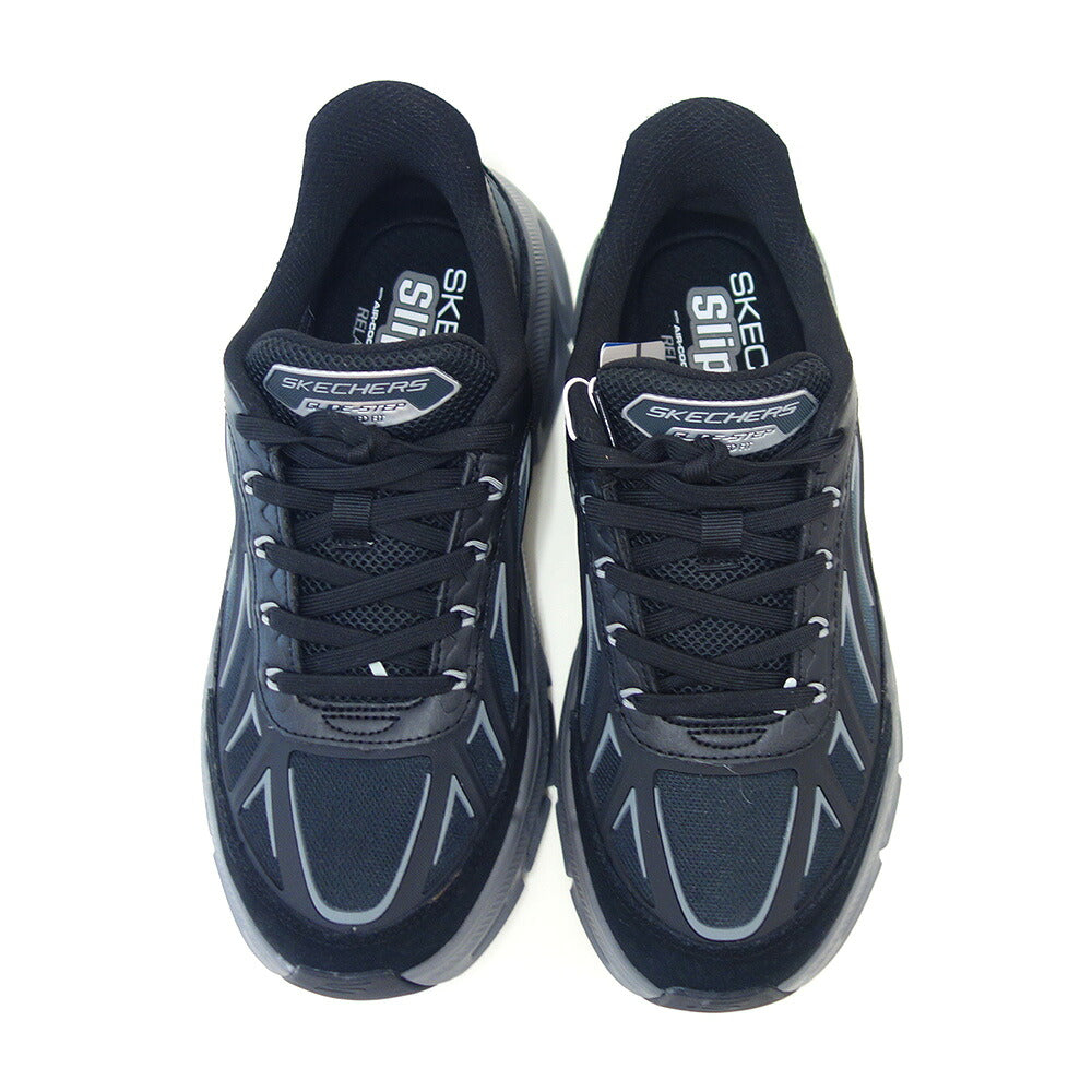 スケッチャーズSKECHERSリラックスドフィットグライドステップ-FATER233421ブラック/チャコール（メンズ）メッシュ人工繊維スニーカーハンズフリー「靴」