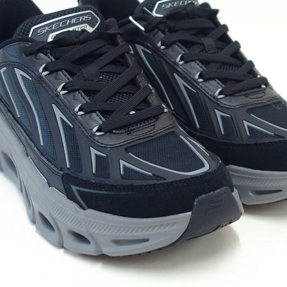 スケッチャーズSKECHERSリラックスドフィットグライドステップ-FATER233421ブラック/チャコール（メンズ）メッシュ人工繊維スニーカーハンズフリー「靴」