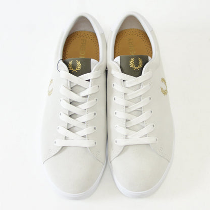 FREDPERRYフレッドペリーB2345100（ユニセックス）LOTTIESUEDEカラー：WHITE天然皮革のローカットスニーカー「靴」