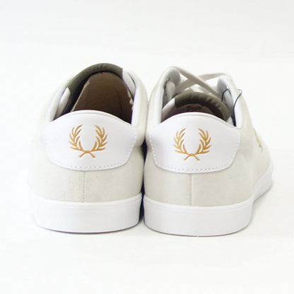 FREDPERRYフレッドペリーB2345100（ユニセックス）LOTTIESUEDEカラー：WHITE天然皮革のローカットスニーカー「靴」