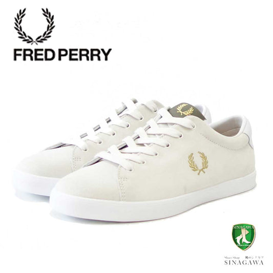 FREDPERRYフレッドペリーB2345100（ユニセックス）LOTTIESUEDEカラー：WHITE天然皮革のローカットスニーカー「靴」