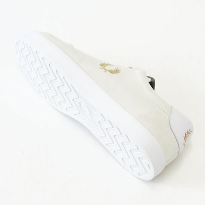 FREDPERRYフレッドペリーB2345100（ユニセックス）LOTTIESUEDEカラー：WHITE天然皮革のローカットスニーカー「靴」