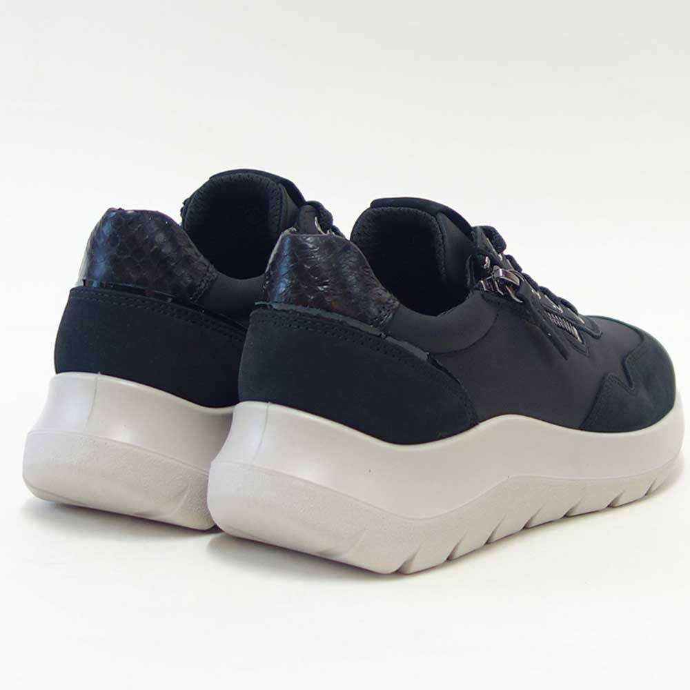 エコーECCOVALERIESIDEZIPSNEAKERブラック23980361771（レディース）レザーサイドジップレースアップコンフォートシューズ「靴」