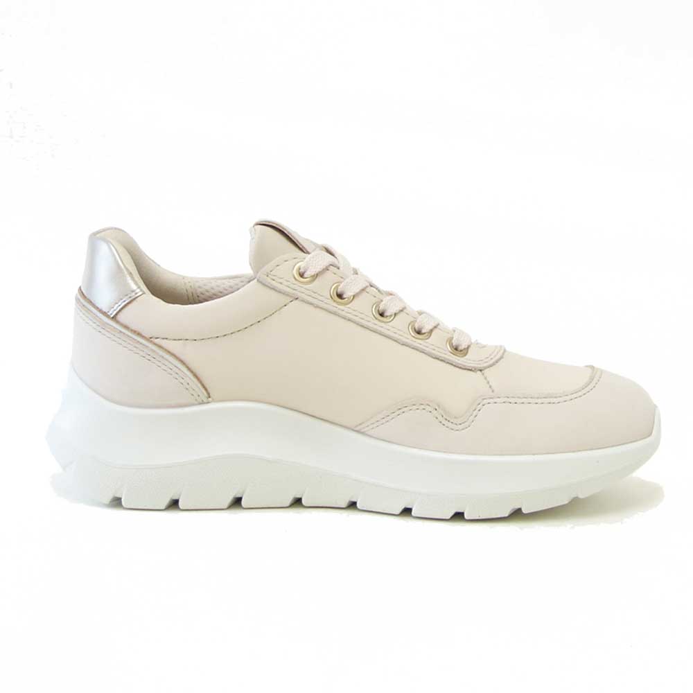 エコーECCOVALERIESIDEZIPSNEAKERベージュ23980361886（レディース）レザーサイドジップレースアップコンフォートシューズ「靴」