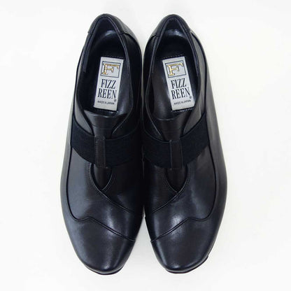 フィズリーンFIZZREEN22-2502ブラック（レディース）EEE(3E)スリッポンウェッジフラットシューズ（日本製）母の日おすすめギフト「靴」