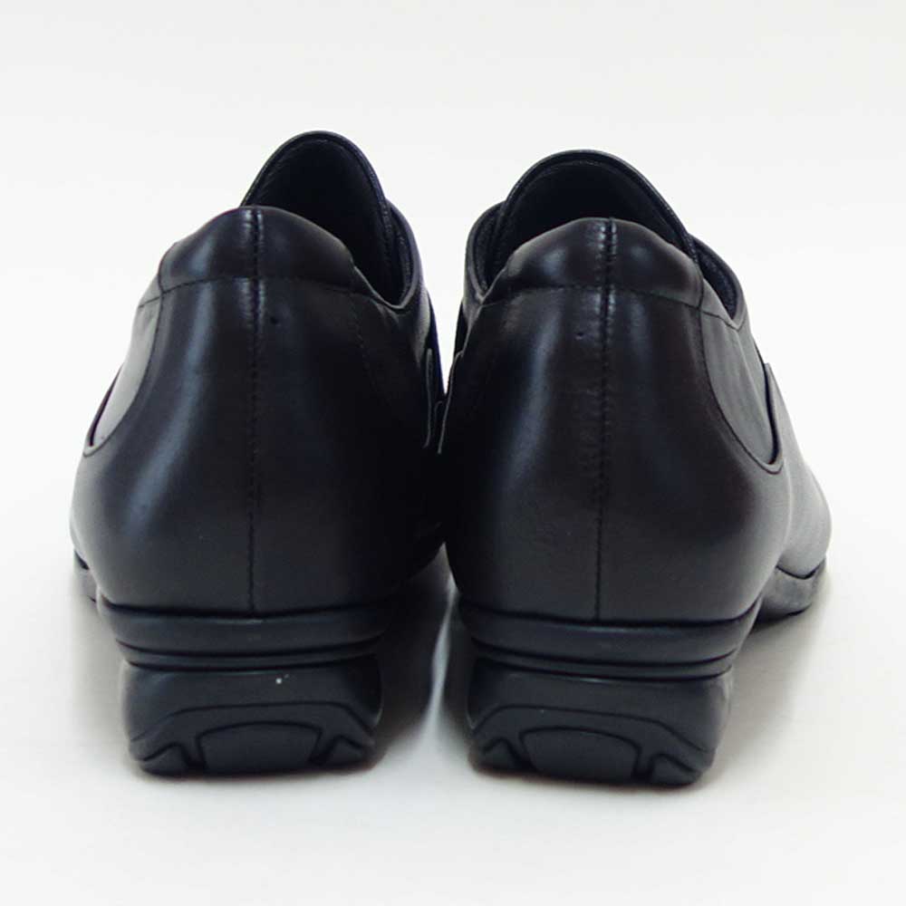 フィズリーンFIZZREEN22-2502ブラック（レディース）EEE(3E)スリッポンウェッジフラットシューズ（日本製）母の日おすすめギフト「靴」