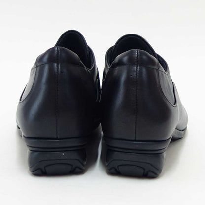 フィズリーンFIZZREEN22-2502ブラック（レディース）EEE(3E)スリッポンウェッジフラットシューズ（日本製）母の日おすすめギフト「靴」