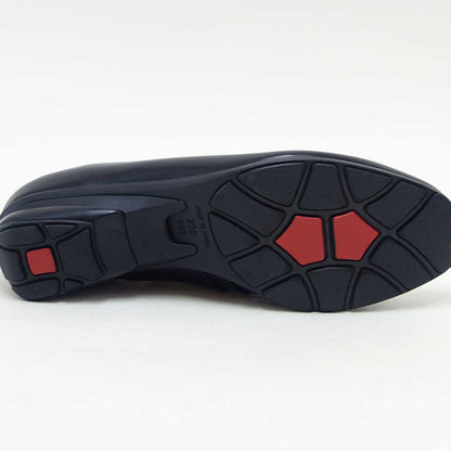 フィズリーンFIZZREEN22-2502ブラック（レディース）EEE(3E)スリッポンウェッジフラットシューズ（日本製）母の日おすすめギフト「靴」