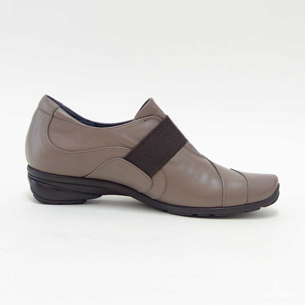 フィズリーンFIZZREEN22-2502チャコール（レディース）EEE(3E)スリッポンウェッジフラットシューズ（日本製）母の日おすすめギフト「靴」