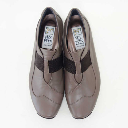 フィズリーンFIZZREEN22-2502チャコール（レディース）EEE(3E)スリッポンウェッジフラットシューズ（日本製）母の日おすすめギフト「靴」