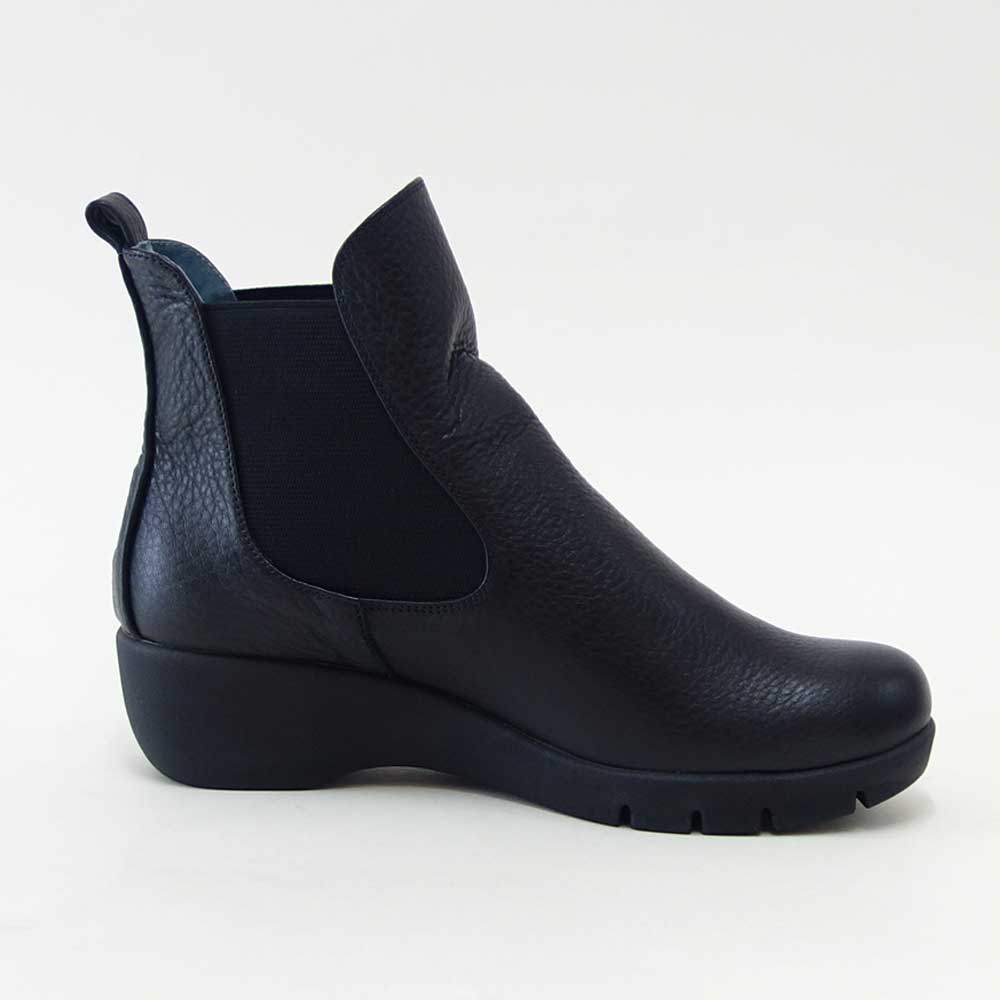 フィズリーンFIZZREEN2561ブラック（日本製）4Eソフトレザーの快適アンクルブーツショートブーツ「靴」