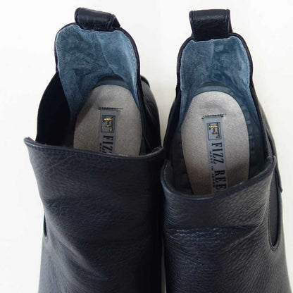 フィズリーンFIZZREEN2561ブラック（日本製）4Eソフトレザーの快適アンクルブーツショートブーツ「靴」