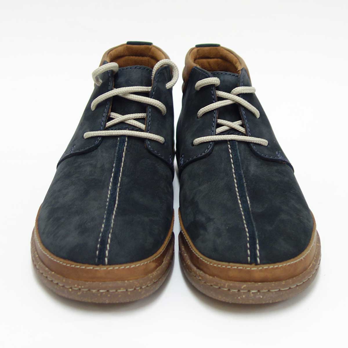 【訳あり商品店内展示品色あせあり】Clarksクラークス（メンズ）TrapellMidトラペルミッド26122271ネイビーヌバック「靴」
