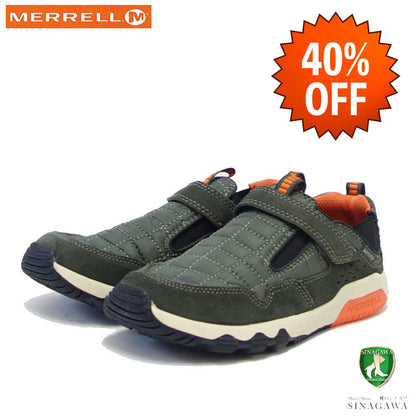 【SALE 40%OFF】 MERRELL メレル（キッズ スニーカー）265037Y フリー ローム ハット モック（オリーブ/オレンジ）「靴」