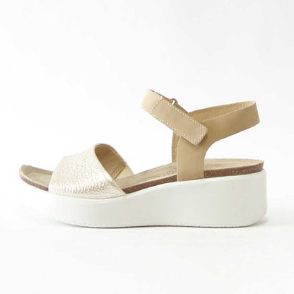 【SALE 30%OFF】 エコー ECCO FLOWT WEDGE LX WOMEN'S SANDAL ゴールド 272313 60704 （レディース） 厚底 ウェッジ コンフォート サンダル 快適な履き心地のレザーシューズ コンフォートシューズ 「靴」