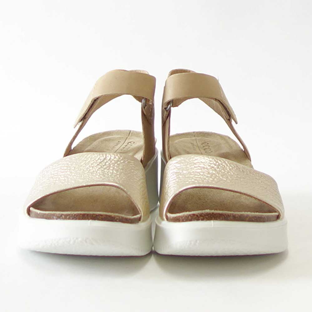 【SALE 30%OFF】 エコー ECCO FLOWT WEDGE LX WOMEN'S SANDAL ゴールド 272313 60704 （レディース） 厚底 ウェッジ コンフォート サンダル 快適な履き心地のレザーシューズ コンフォートシューズ 「靴」