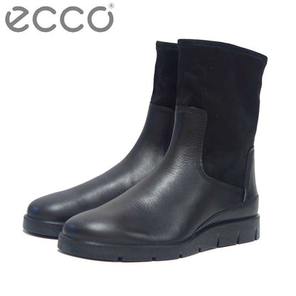 エコー ECCO BELLA WOMEN'S STRETCHY ANKLE BOOT 282363 51052 ブラック （レディース）HYDR MAX 防水加工レザー 上質天然皮革  ストレッチ ハーフブーツ スリップオン 「靴」