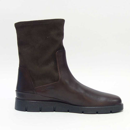 エコー ECCO BELLA WOMEN'S STRETCHY ANKLE BOOT 282363 58500 ブラウン （レディース）HYDR MAX 防水加工レザー 上質天然皮革  ストレッチ ハーフブーツ スリップオン 「靴」