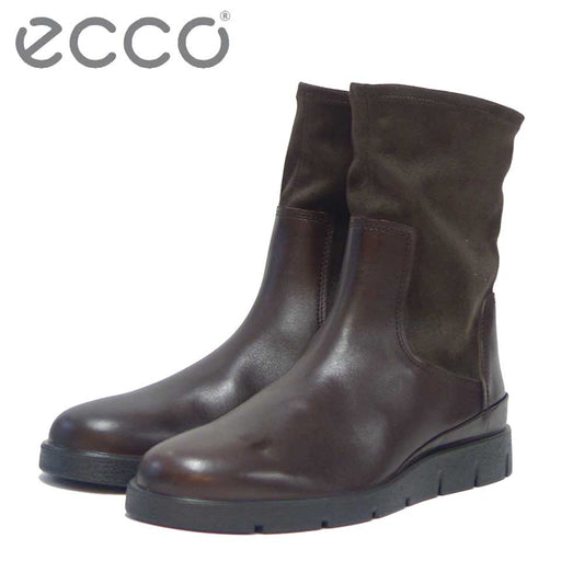 エコー ECCO BELLA WOMEN'S STRETCHY ANKLE BOOT 282363 58500 ブラウン （レディース）HYDR MAX 防水加工レザー 上質天然皮革  ストレッチ ハーフブーツ スリップオン 「靴」