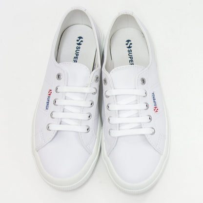 スペルガ SUPERGA 2750 NAPLNGCOTU（ユニセックス）オプティカルホワイト (2a8115bwaam)  ナッパレザー 風合いの良い天然皮革スニーカー レディース メンズ 「靴」