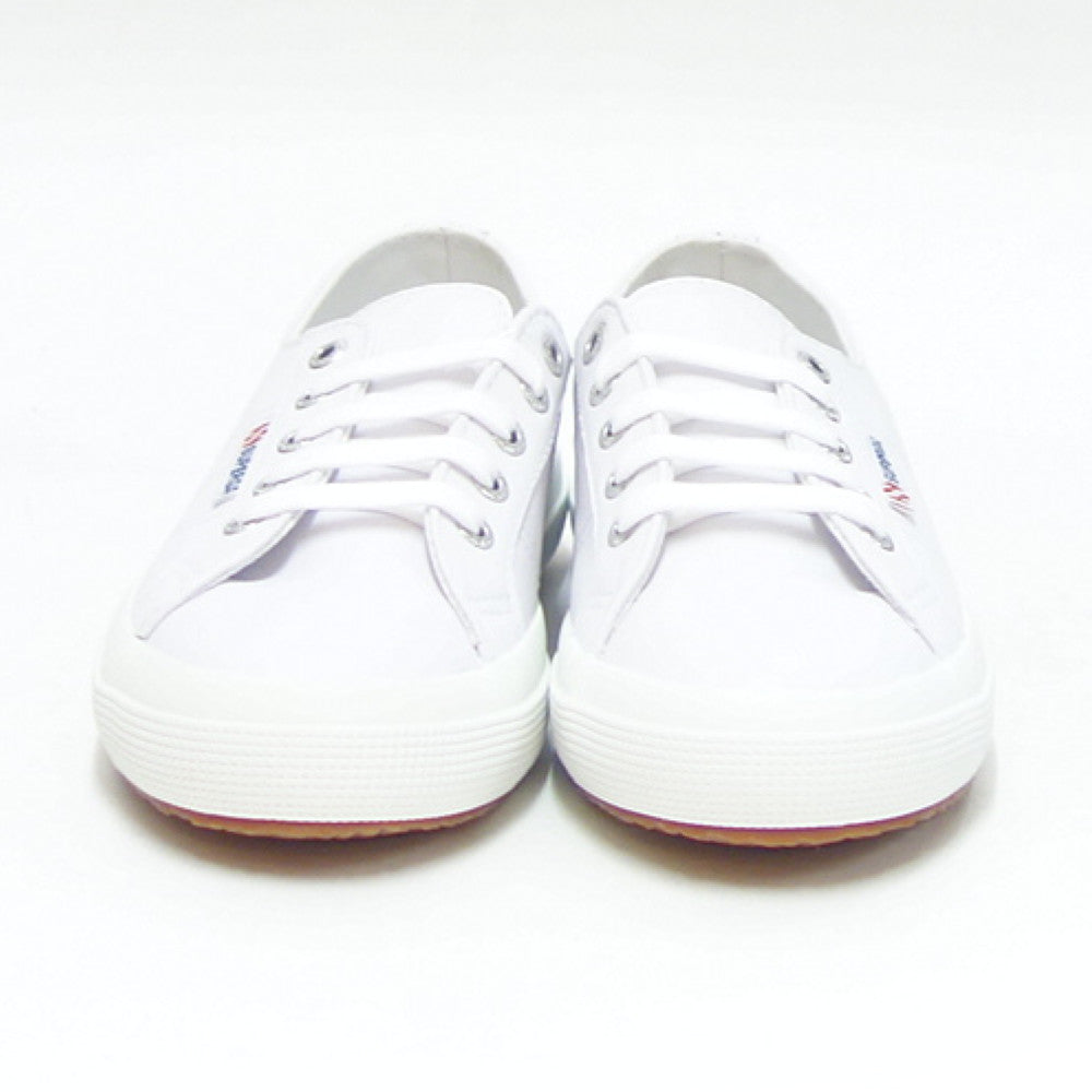 スペルガ SUPERGA 2750 NAPLNGCOTU（ユニセックス）オプティカルホワイト (2a8115bwaam)  ナッパレザー 風合いの良い天然皮革スニーカー レディース メンズ 「靴」