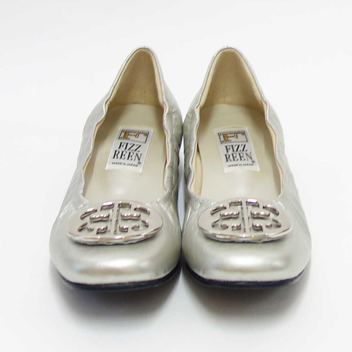 フィズリーン FIZZ REEN  300 シルバー（レディース） 快適EEEのローヒールパンプス（日本製）「靴」 母の日 おすすめ ギフト