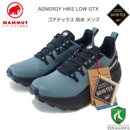 MAMMUTマムートAenergyHikeLowGTXMen523000791（メンズ）カラー：strata-black(00791)アウトドアスニーカーウォーキングシューズ防水トレイルシューズ「靴」