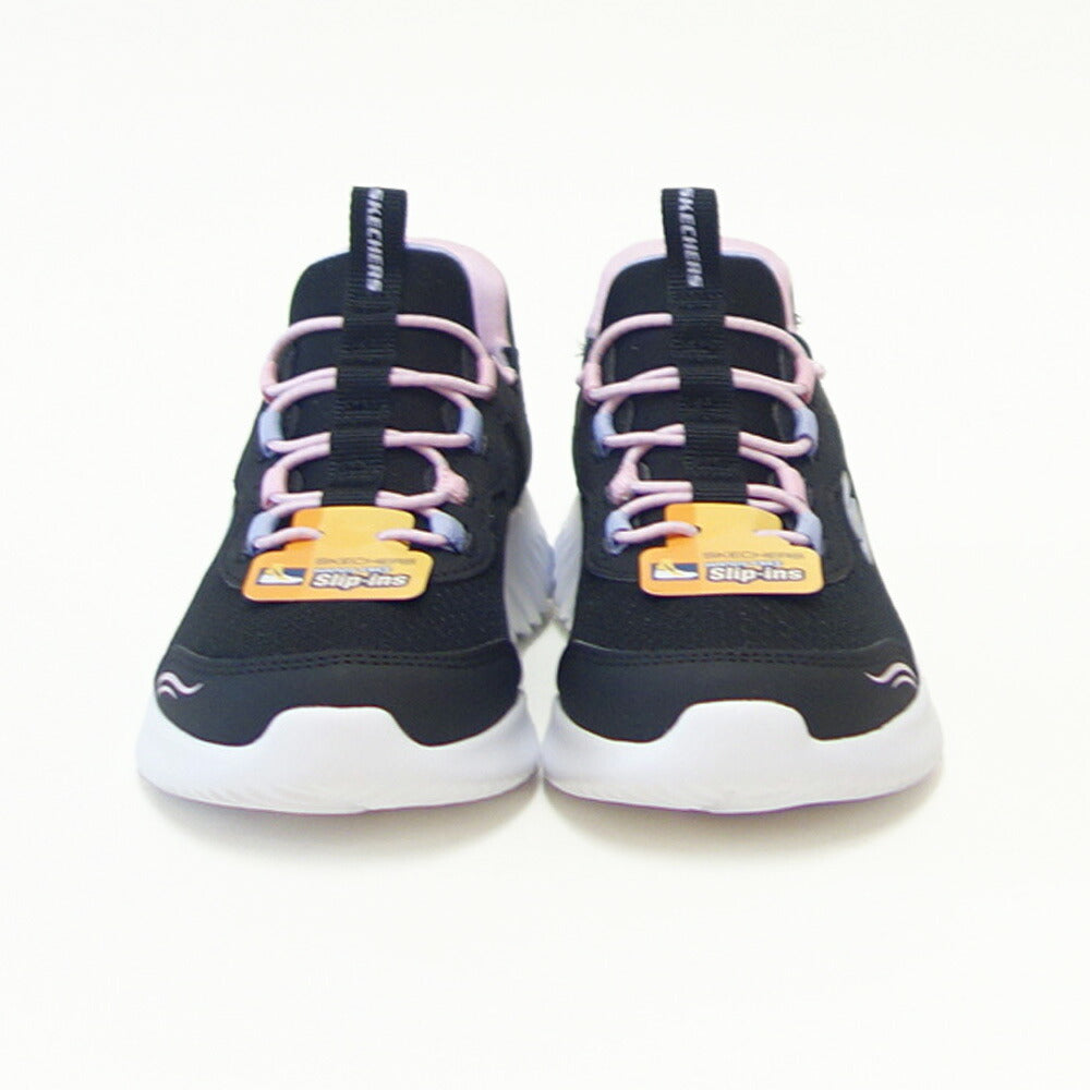 スケッチャーズSKECHERSBOUNDERシンプルキュート303585LBLKブラック（ガールズ）メッシュ人工繊維スニーカーハンズフリー子供靴「靴」