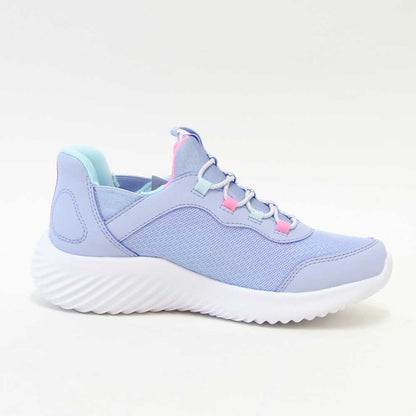 スケッチャーズSKECHERSBOUNDERシンプルキュート303585LLAVラベンダー（ガールズ）メッシュ人工繊維スニーカーハンズフリー子供靴「靴」