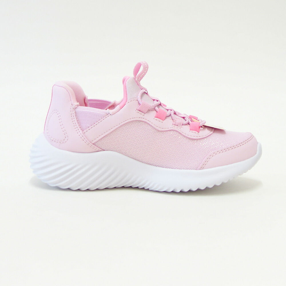 スケッチャーズSKECHERSBOUNDERシンプルキュート303585LLTPKライトピンク（ガールズ）メッシュ人工繊維スニーカーハンズフリー子供靴「靴」