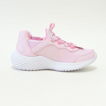 スケッチャーズSKECHERSBOUNDERシンプルキュート303585LLTPKライトピンク（ガールズ）メッシュ人工繊維スニーカーハンズフリー子供靴「靴」