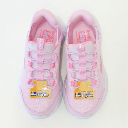 スケッチャーズSKECHERSBOUNDERシンプルキュート303585LLTPKライトピンク（ガールズ）メッシュ人工繊維スニーカーハンズフリー子供靴「靴」