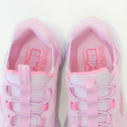 スケッチャーズSKECHERSBOUNDERシンプルキュート303585LLTPKライトピンク（ガールズ）メッシュ人工繊維スニーカーハンズフリー子供靴「靴」