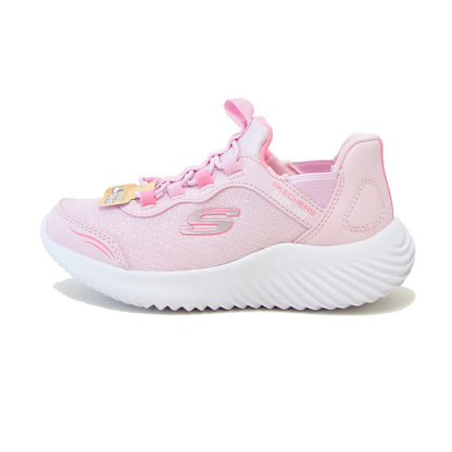 スケッチャーズ SKECHERS BOUNDER シンプル キュート 303585L LTPK ライトピンク （ガールズ）メッシュ 人工繊維 スニーカー ハンズフリー 子供靴  「靴」