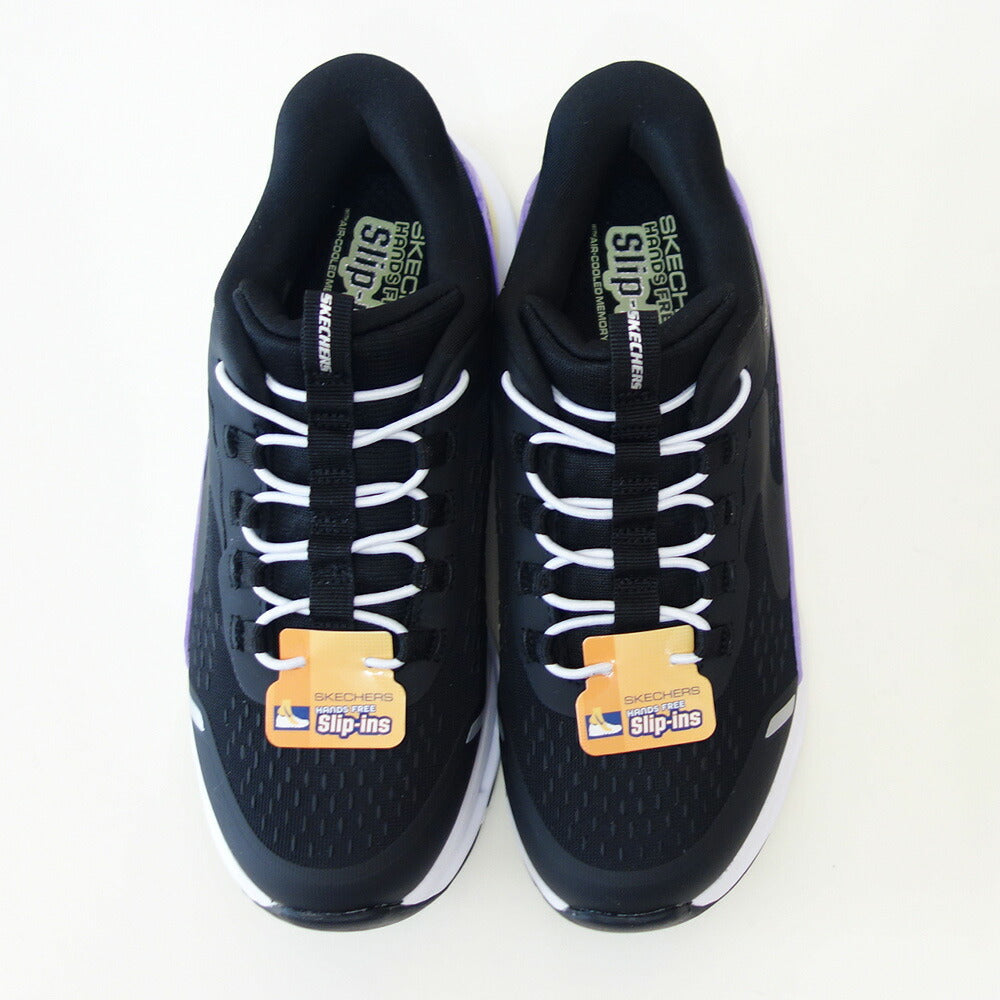 スケッチャーズSKECHERSGLIDE-STEPビスタレーン303654LBKPRブラック/パープル（ガールズ）メッシュ人工繊維スニーカーハンズフリー子供靴「靴」