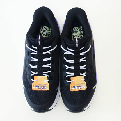 スケッチャーズSKECHERSGLIDE-STEPビスタレーン303654LBKPRブラック/パープル（ガールズ）メッシュ人工繊維スニーカーハンズフリー子供靴「靴」